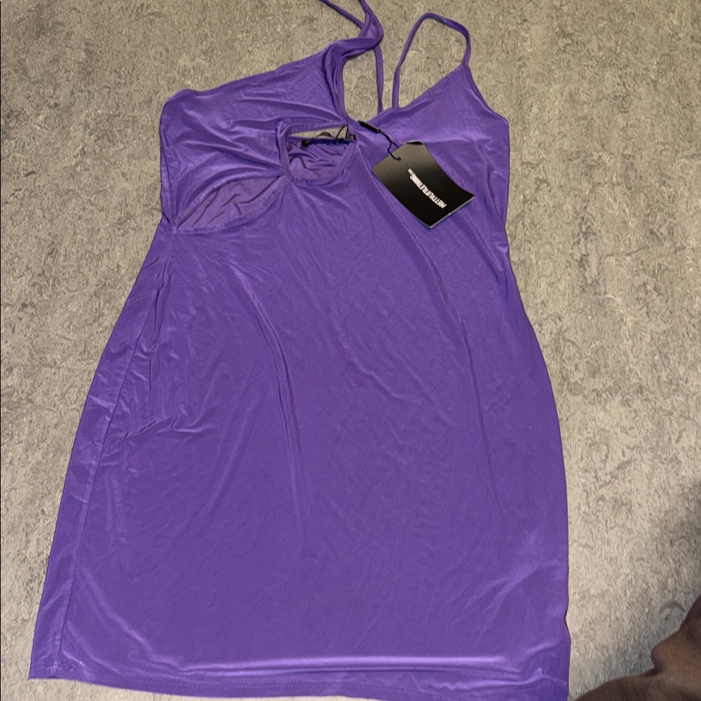 PrettyLittleThing Purple Mini Dress